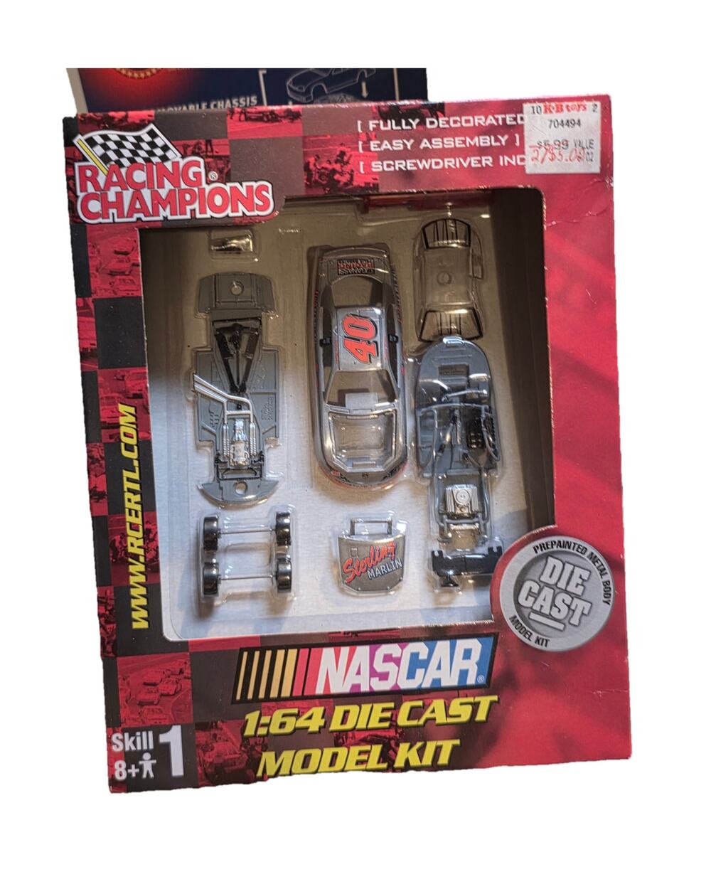 Racing Champions 1:64 Model Kit Sterling Marlin #40 Dodge NASCAR Die Cast Nascar